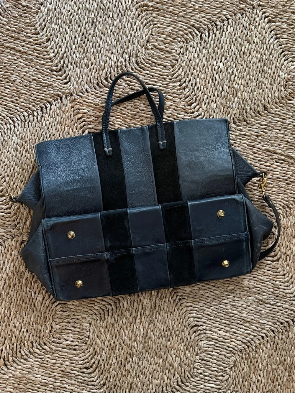 Clare V Leather Weekender Bag